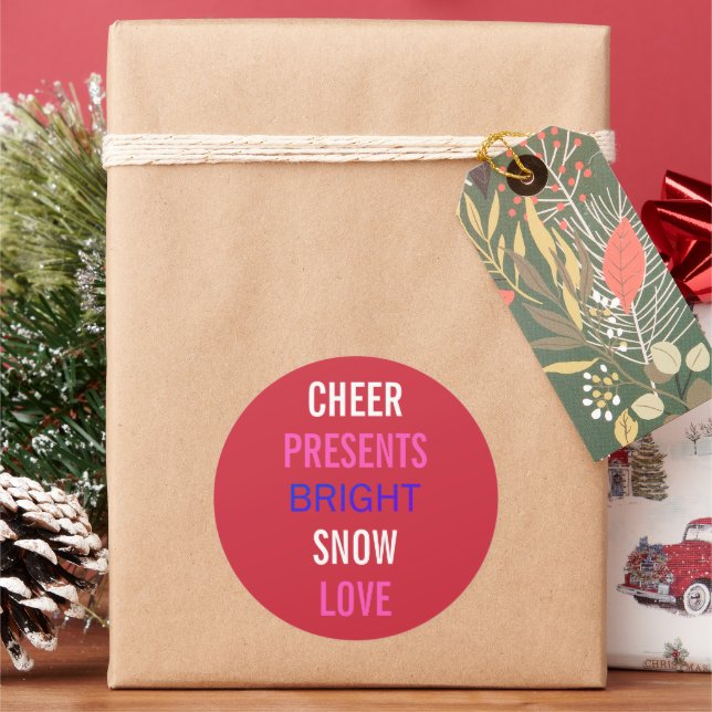 Autocollants de fête de Noël Winter Wishes (vacances)