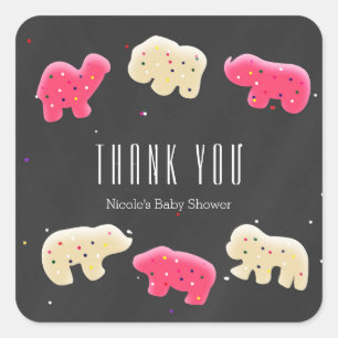 Autocollants de Fête pour Bébé aux Cookies Animaux