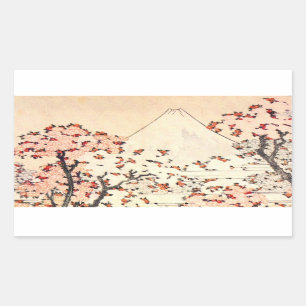 Autocollants de fleurs de cerisier de Hokusai le