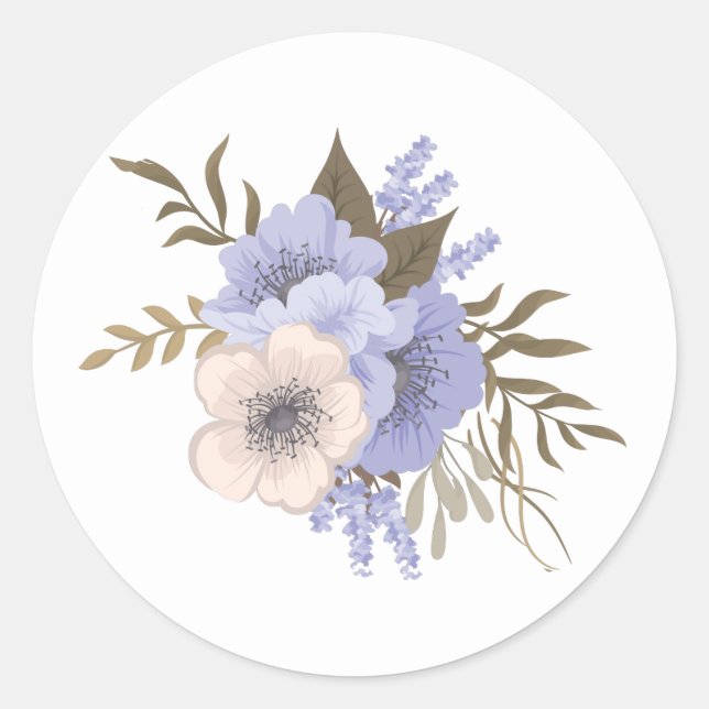 autocollants de fleurs de printemps (Devant)