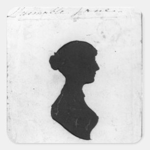 Autocollants de fond en silhouette de Jane Austen