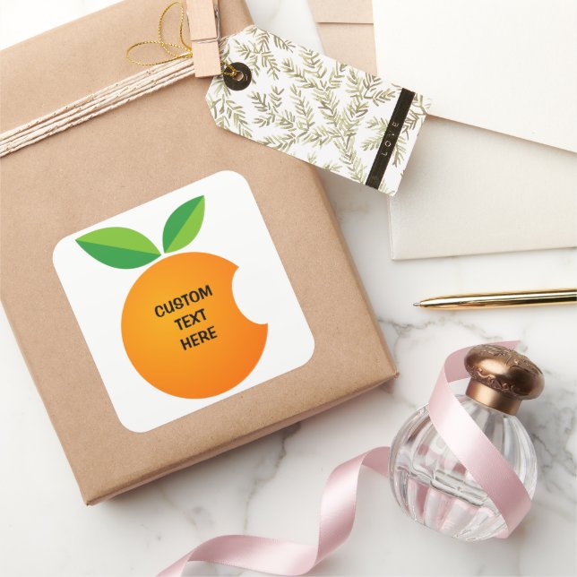 Autocollants de fruits à l'orange bitumineux (Cadeaux)