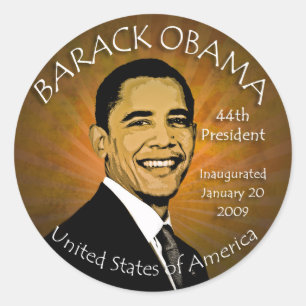 Autocollants de grunge de Barack Obama