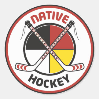 Autocollants de hockey autochtones