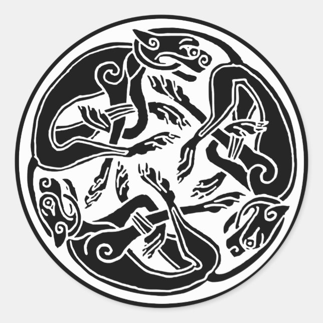 autocollants de hounds celtique (Devant)