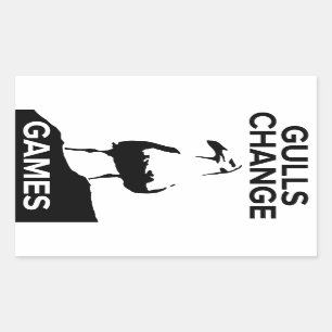Autocollants de jeux de changement de mouettes