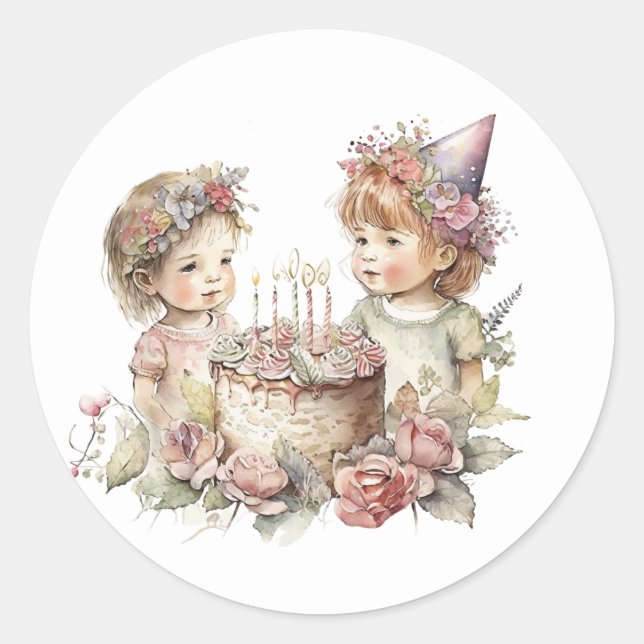Autocollants de joyeux anniversaire (Devant)