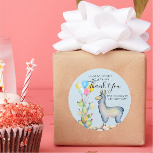 Autocollants de lama pour cadeaux de fête