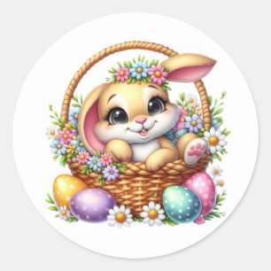 Autocollants de lapin de Pâques