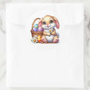 Autocollants de lapin de Pâques
