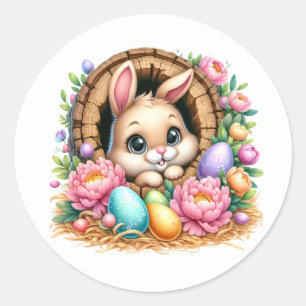 Autocollants de lapin de Pâques