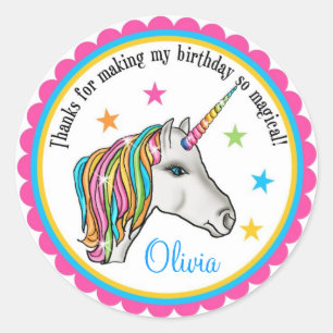 Autocollants de licorne, autocollants de fête