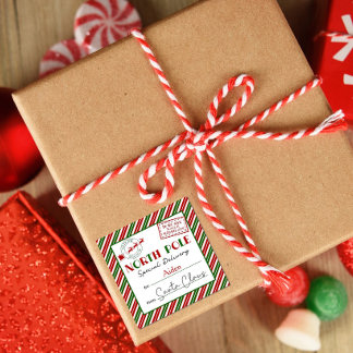 Autocollants de livraison de Noël par le Père Noël