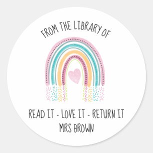 Autocollants de livre, Autocollants Rainbow Person