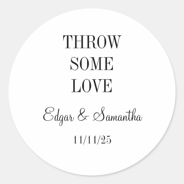 autocollants de mariage (Devant)