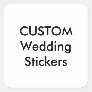 Autocollants de mariage personnalisés 1.5" CARRÉ G
