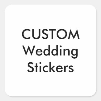 Autocollants de mariage personnalisés 1.5" CARRÉ G