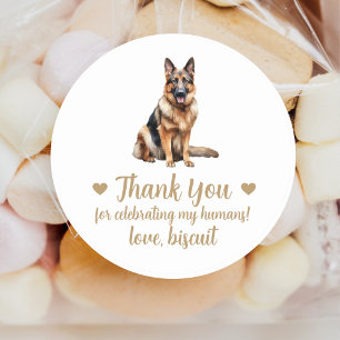 Autocollants de mariage personnalisés pour chien