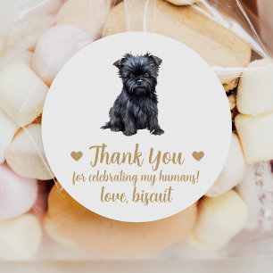 Autocollants de mariage personnalisés pour chien A