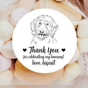 Autocollants de mariage personnalisés pour chien G
