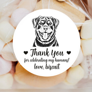 Autocollants de mariage personnalisés pour chien R