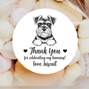 Autocollants de mariage personnalisés pour chien S