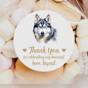 Autocollants de mariage personnalisés pour Husky