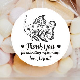 Autocollants de mariage personnalisés pour poisson