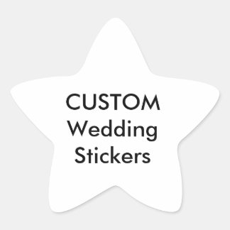 Autocollants de mariage personnalisés STAR MATTE (