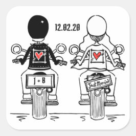 Autocollants de mariage pour motocyclette personna