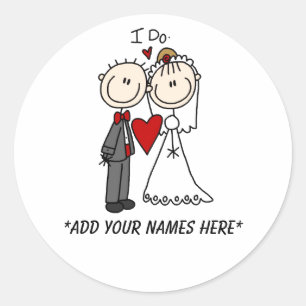 Autocollants de mariée et de chambre personnalisab