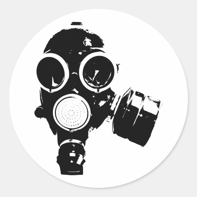 Autocollants de masque à gaz (Devant)