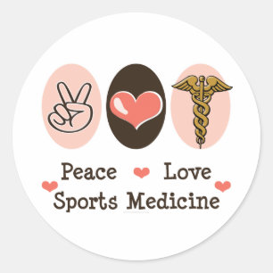 Autocollants de médecine de sports d'amour de paix