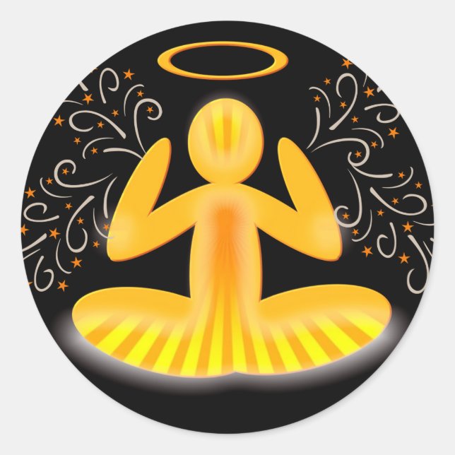 autocollants de méditation halo (Devant)