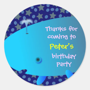 Autocollants de Merci d'anniversaire de enfant :
