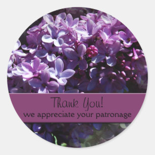 Autocollants de Merci de lilas