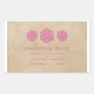 Autocollants de mise en vente Grunge Rose D20 pour