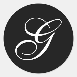 Autocollants de monogramme de G