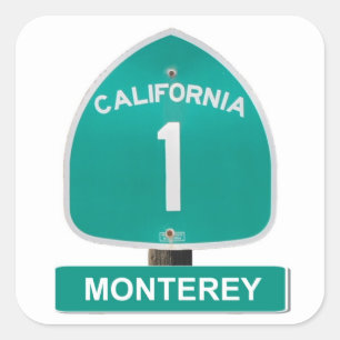 Autocollants de Monterey de la route 1 de la