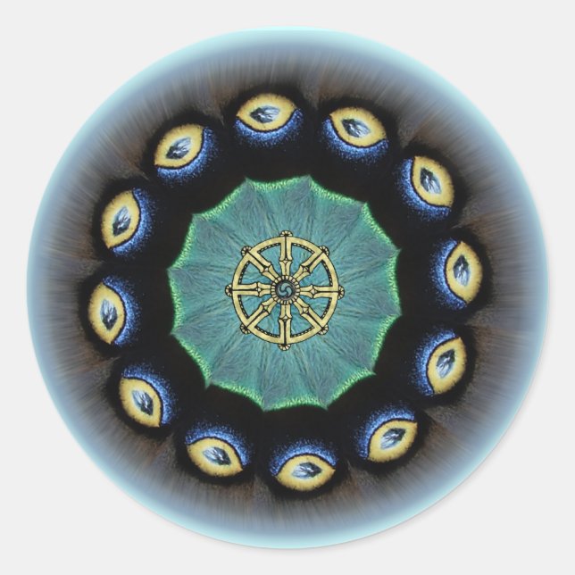 Autocollants de Mothwing de roue de Dharma (Devant)