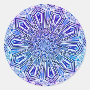Autocollants de motif de kaléidoscope d'étoile de