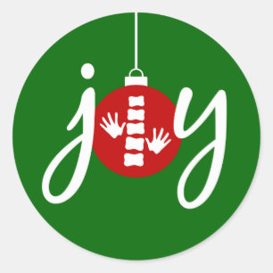Autocollants de Noël de chiropractie
