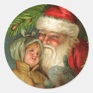 Autocollants de Noël de Père Noël d'Allemand