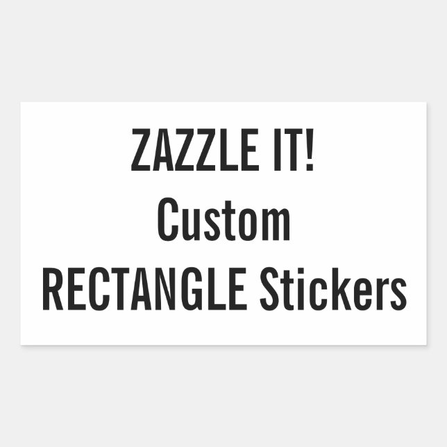 Autocollants de Noël personnalisés RECTANGLE Modèl (Devant)