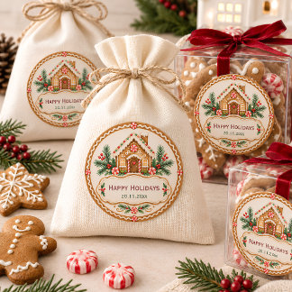 Autocollants de Noël pour maison en pain d'épices