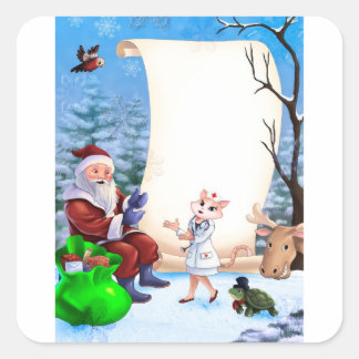 autocollants de Noël pour une infirmière.