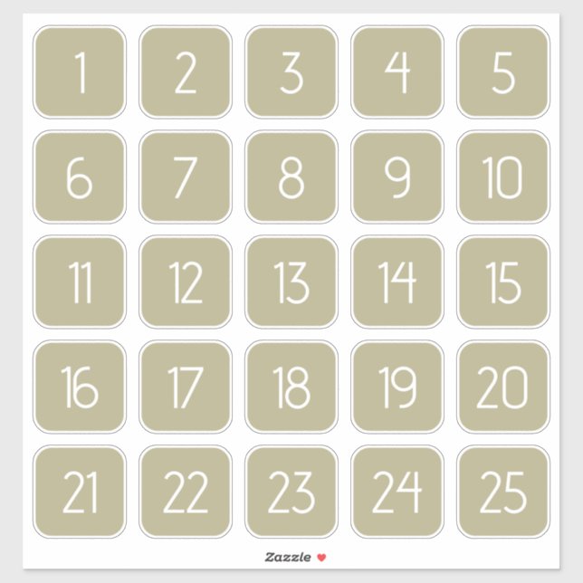 Autocollants de numéros carrés personnalisables ve (Feuille)