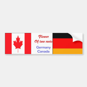 Autocollants de pare-chocs allemands-canadiens