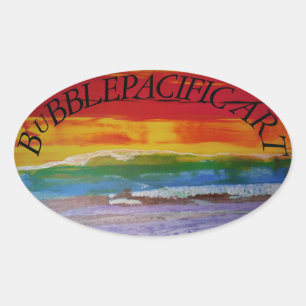 Autocollants de pare-chocs Bubblepacific, logo 1JO