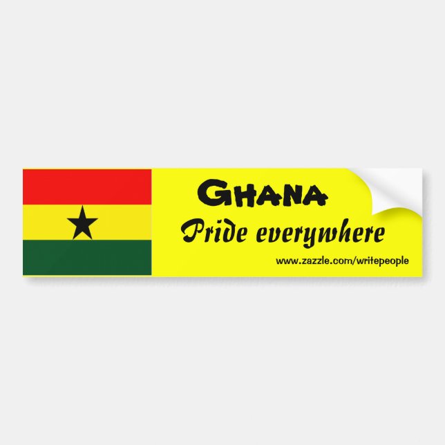 autocollants de pare-chocs ghana (Devant)
